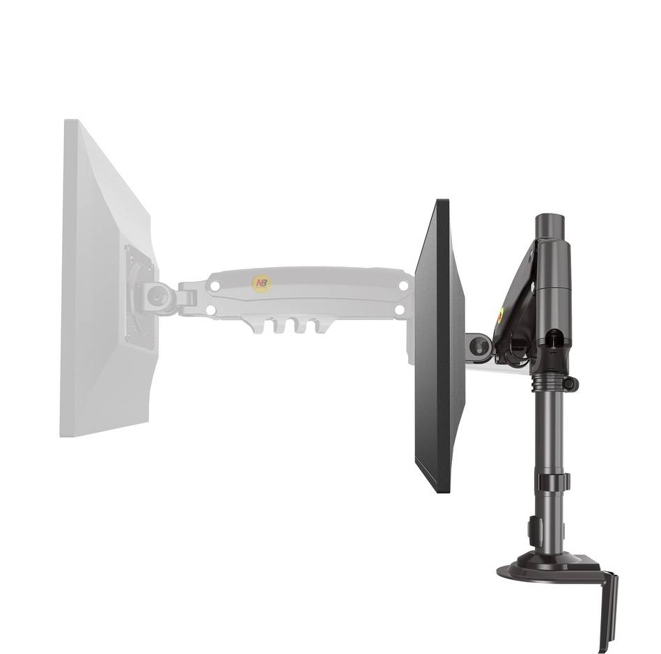 SUPPORT D'ECRAN ARTICULE SIMPLE POUR BUREAU 17"-30" NB H100