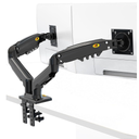 SUPPORT D'ECRAN ARTICULE POUR BUREAU DOUBLE 17"-27"NB F80