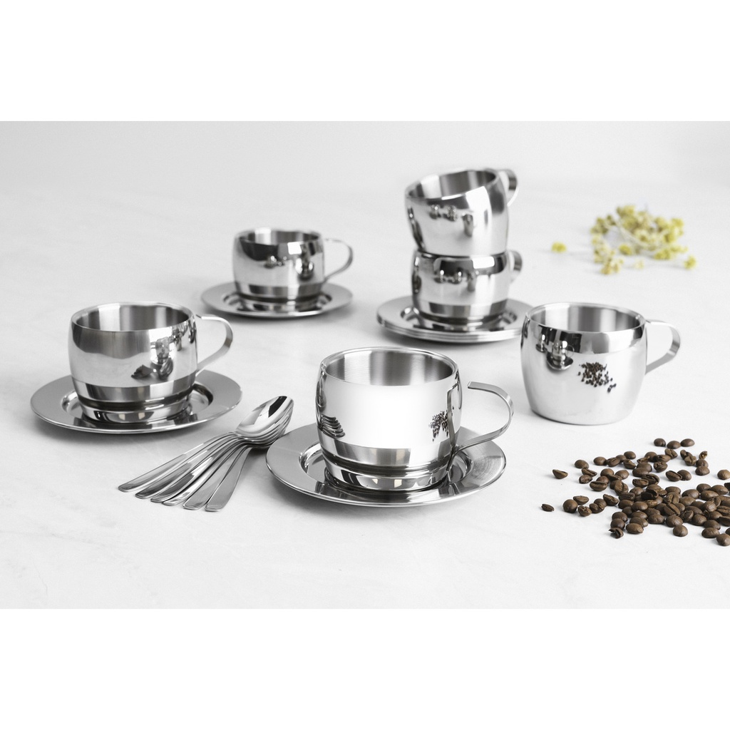 VR. 18PCS TEA AND CAPPUCCINO SET TRAMONTINA. 64430/820