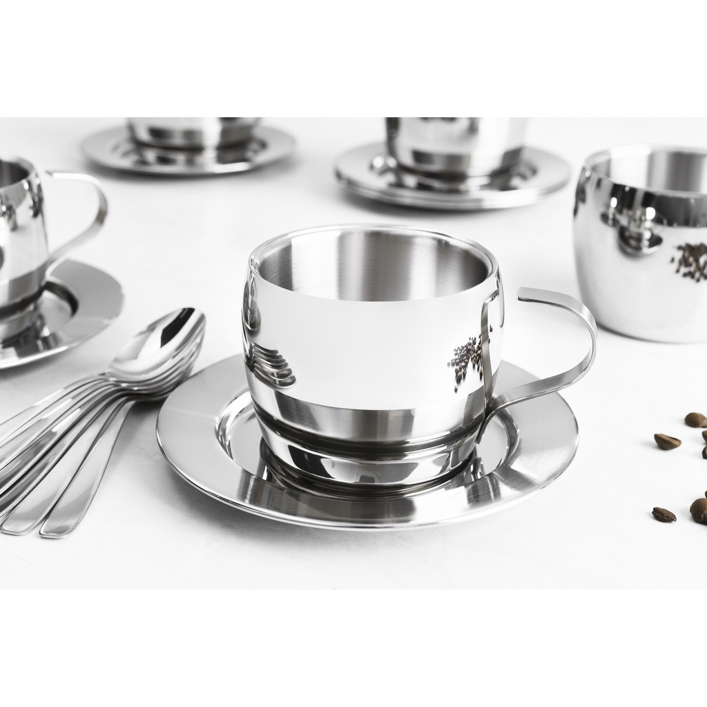 VR. 18PCS TEA AND CAPPUCCINO SET TRAMONTINA. 64430/820