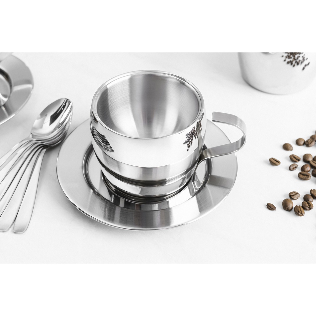VR. 18PCS TEA AND CAPPUCCINO SET TRAMONTINA. 64430/820