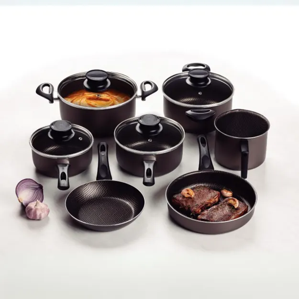 VR. 7PCES COOKWARE SET PARIS TRAMONTINA. 28599/602