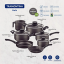 VR. 7PCES COOKWARE SET PARIS TRAMONTINA. 28599/602