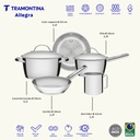 VR. COOKWARE SET 5PCS TRAMONTINA. 65660/280