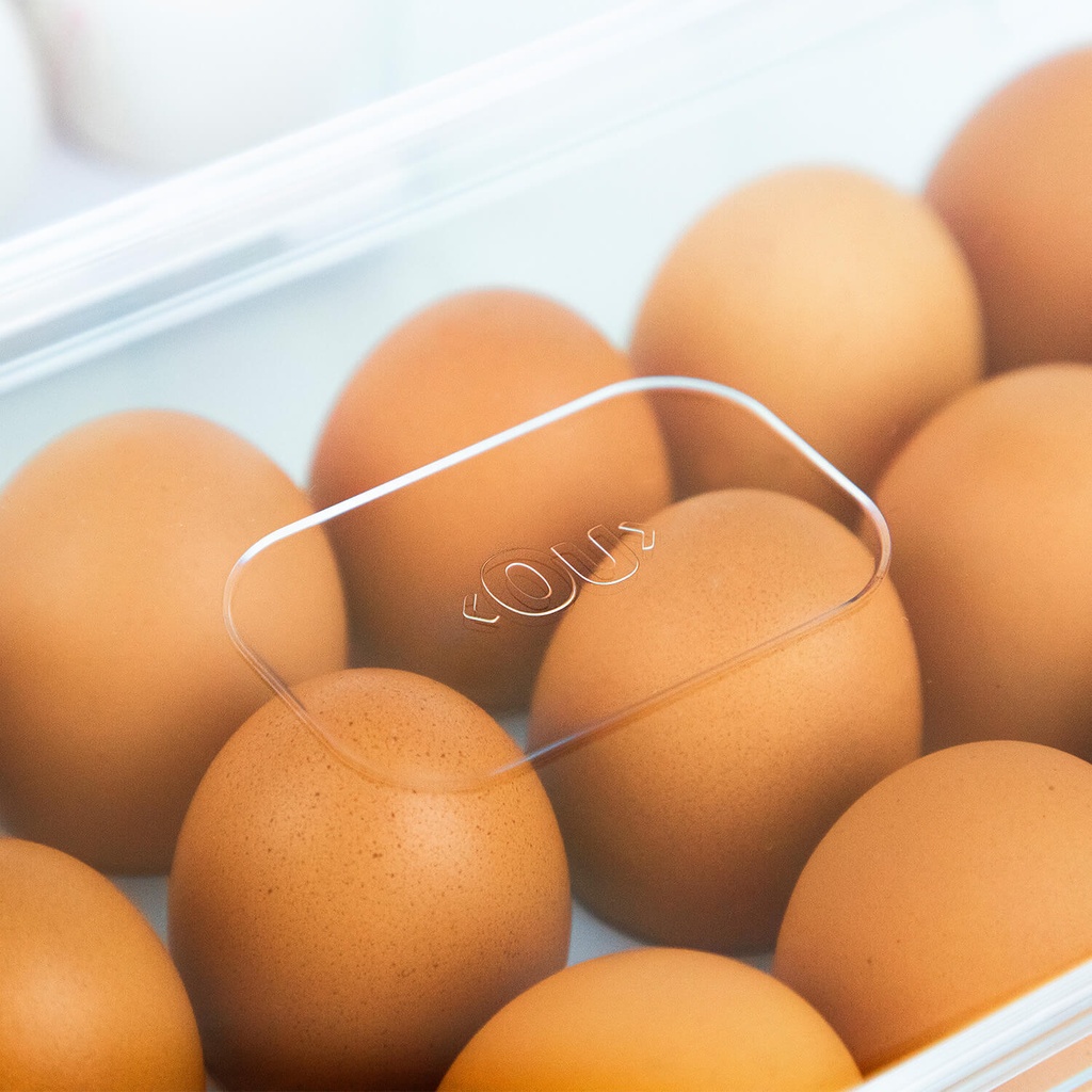 VR. OF100NT CLEAR EGG ORGANIZER NATURAL -OU