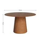 MB. 05535 MESA ZARA 1.35 TAMPO LAMINADO REDONDA CINAMOMO IMCAL