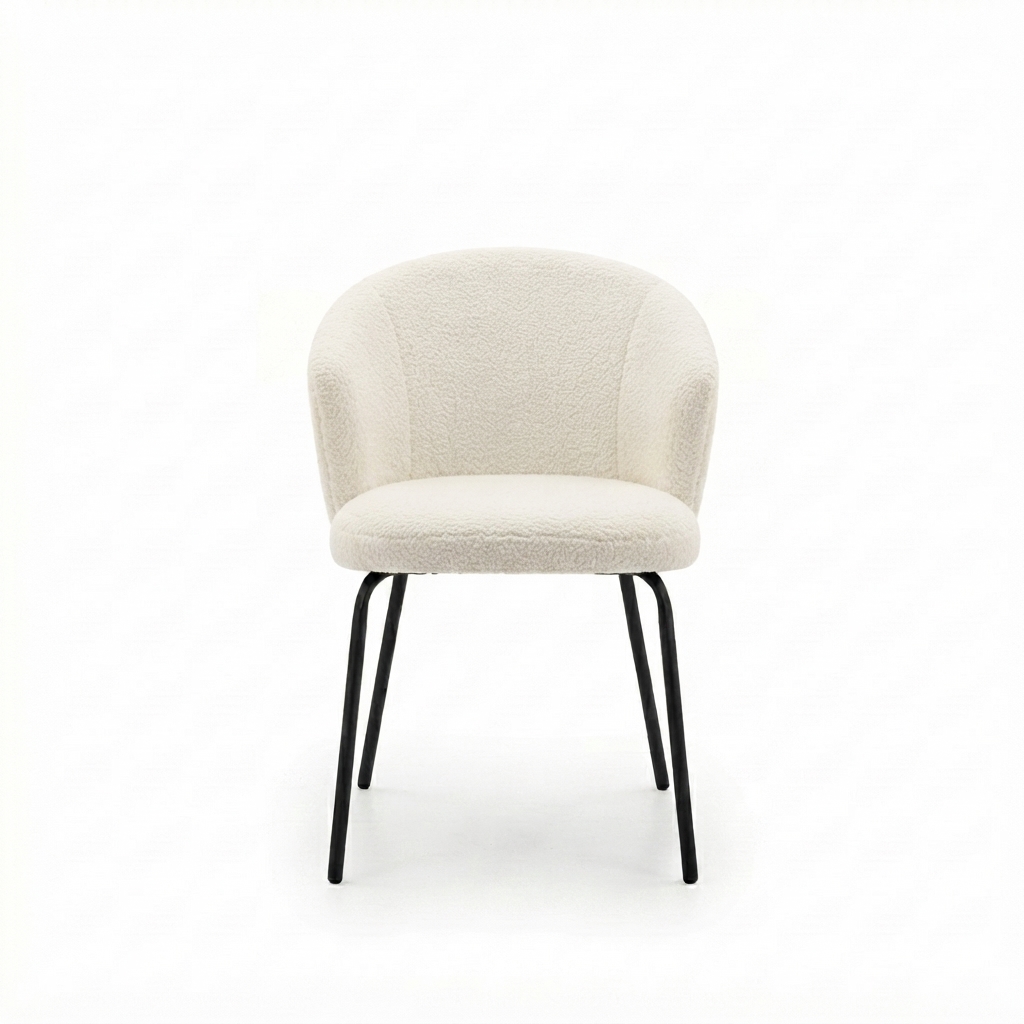 TABLE SALLE A MANGER ARK-DC7094 (ARKT23031)+ 06 CHAISES ARK-DC23016 COL 02 BLANC ARKEMIX 1820*730*100