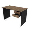 MB. ME4165 0002 OFFICE TABLE BLACK / WALNUT TECNOMOBILI