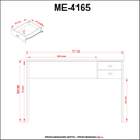 MB. ME4165 0004 OFFICE TABLE WALNUT TECNOMOBILI 