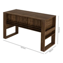 MB. ME4146 0002 OFFICE DESK WALNUT / WALNUT TECNOMOBILI 