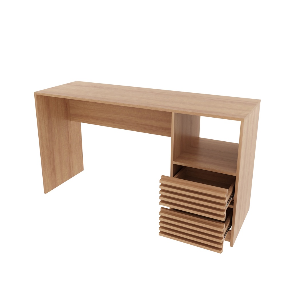 MB. ME4174 0002 OFFICE DESK W/ 02 DRAWERS ALMOND TECNOMOBILI 