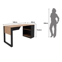 MB. ME4182 0001 OFFICE DESK BLACK / ALMOND TECNOMOBILI 
