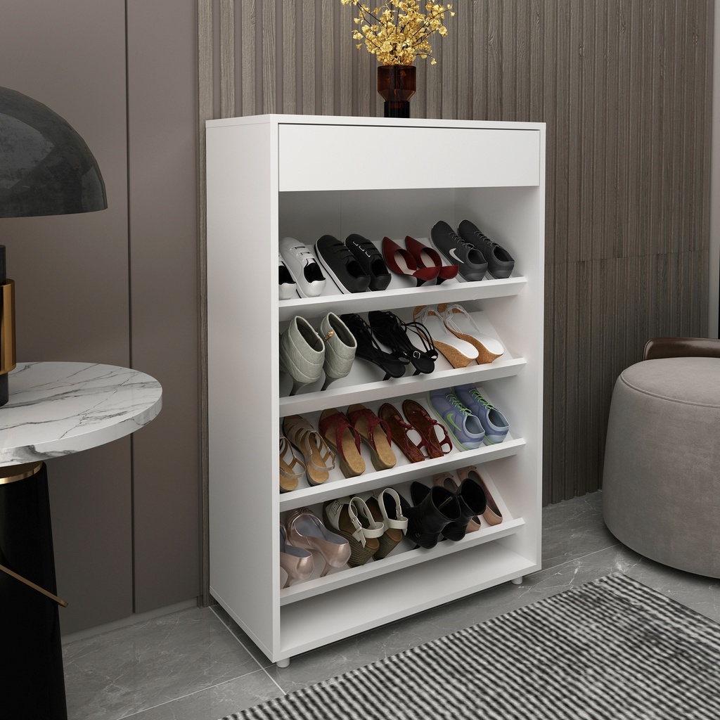 MB. SA3404 0001 SHOE RACK WHITE TECNOMOBILI 