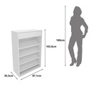 MB. SA3404 0001 SHOE RACK WHITE TECNOMOBILI 
