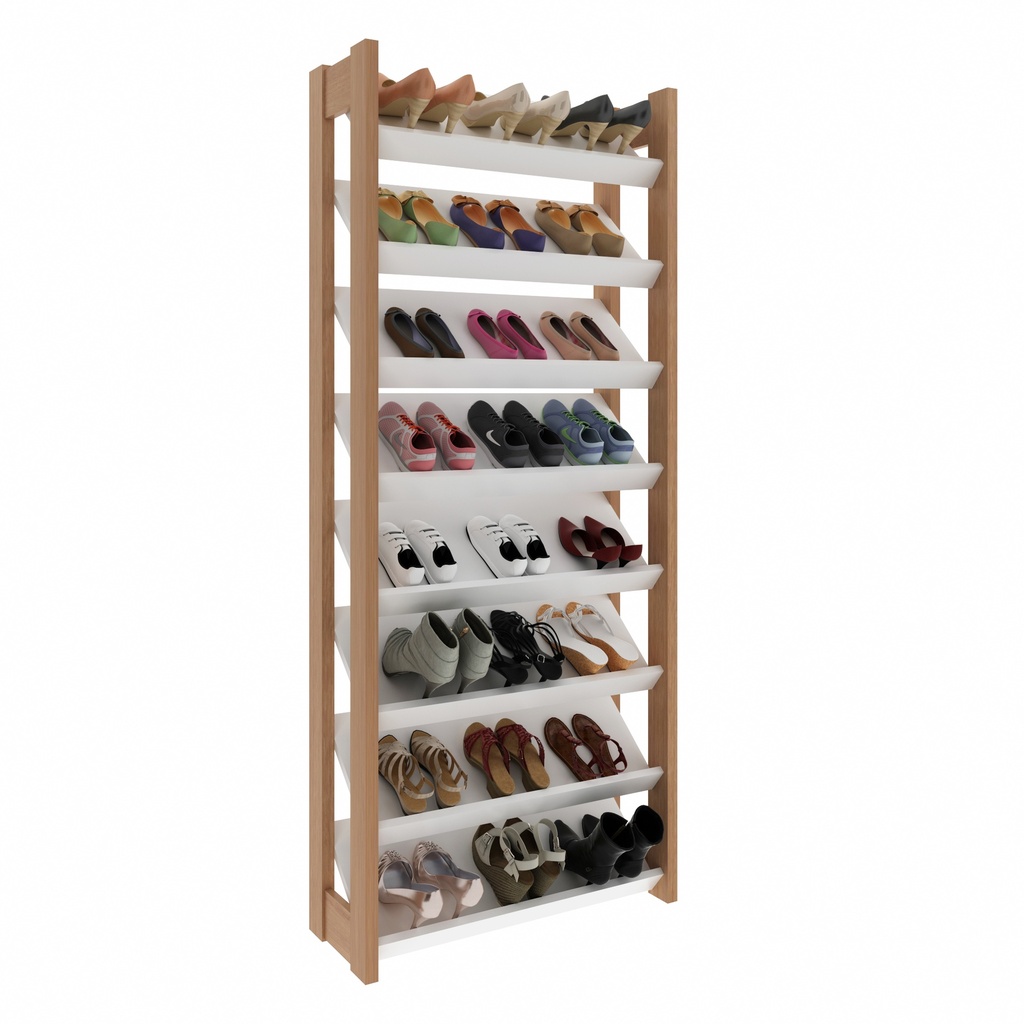 MB. AZ1006 0004 SHOE RACK WHITE/ALMOND TECNOMOBILI 
