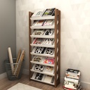 MB. AZ1006 0001 SHOE RACK WHITE/WALNUT TECNOMOBILI 