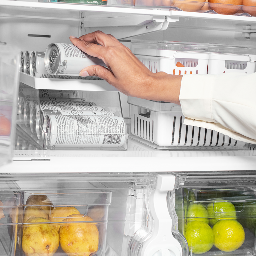 VR. OF2000BCF CLEAR FRESH CAN ORGANIZER BLANC -OU