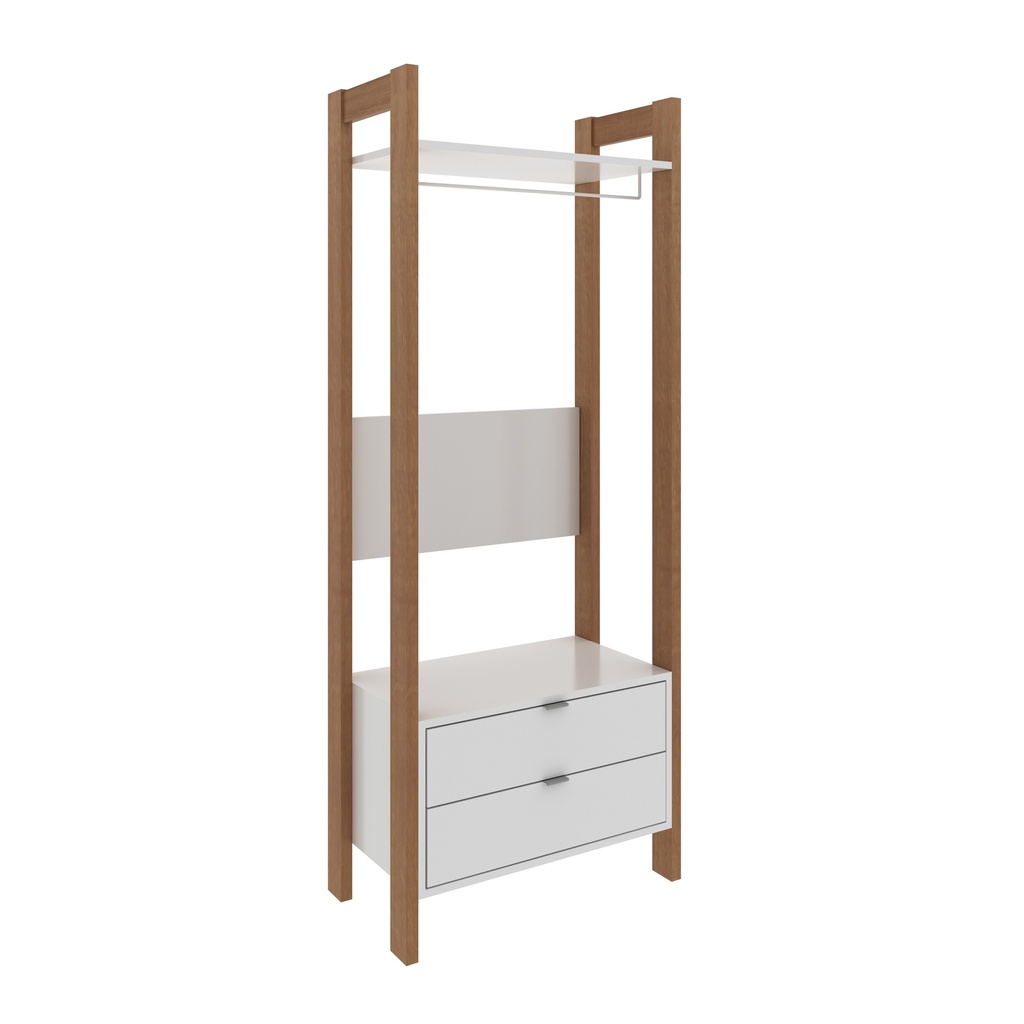 MB. AZ1011 0004 HIGH OFFICE CABINET 2 DOORS WHITE/ALMOND TECNOMOBILI 