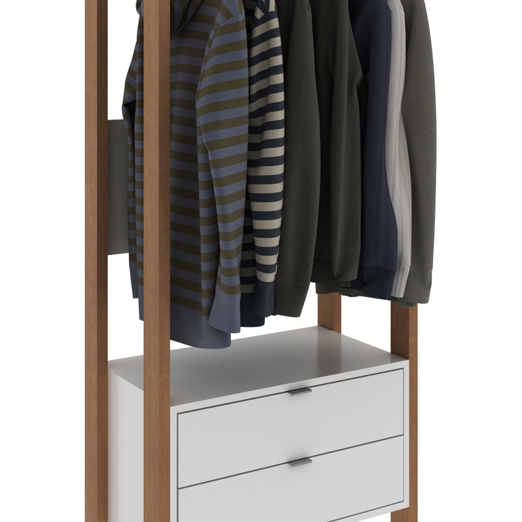MB. AZ1011 0004 HIGH OFFICE CABINET 2 DOORS WHITE/ALMOND TECNOMOBILI 