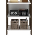 MB. AZ1005 0001 BOOKCASE WHITE/WALNUT TECNOMOBILI 
