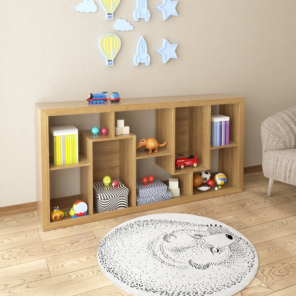 MB. E1712 0006 BOOKCASE ALMOND TECNOMOBILI 