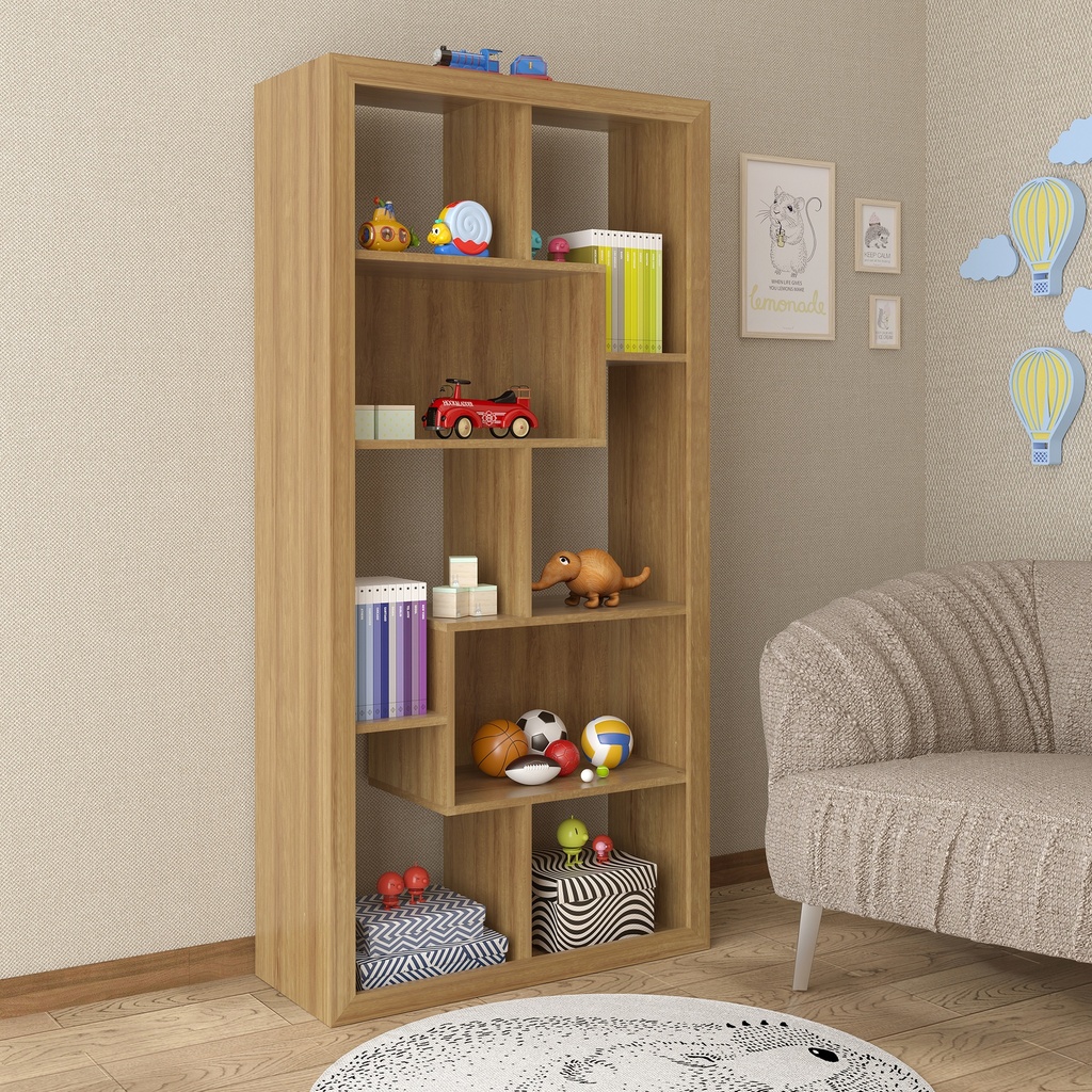 MB. E1712 0006 BOOKCASE ALMOND TECNOMOBILI 