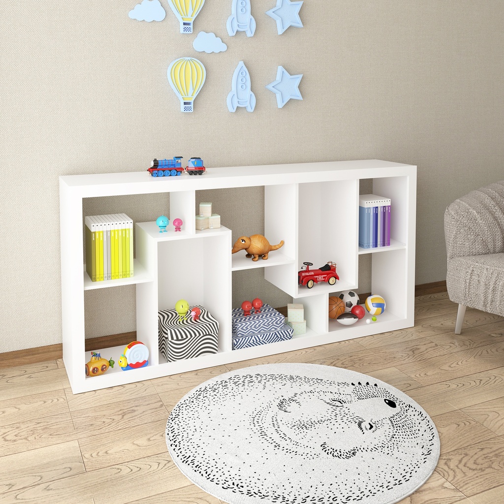 MB. E1712 0001 BOOKCASE WHITE TECNOMOBILI 