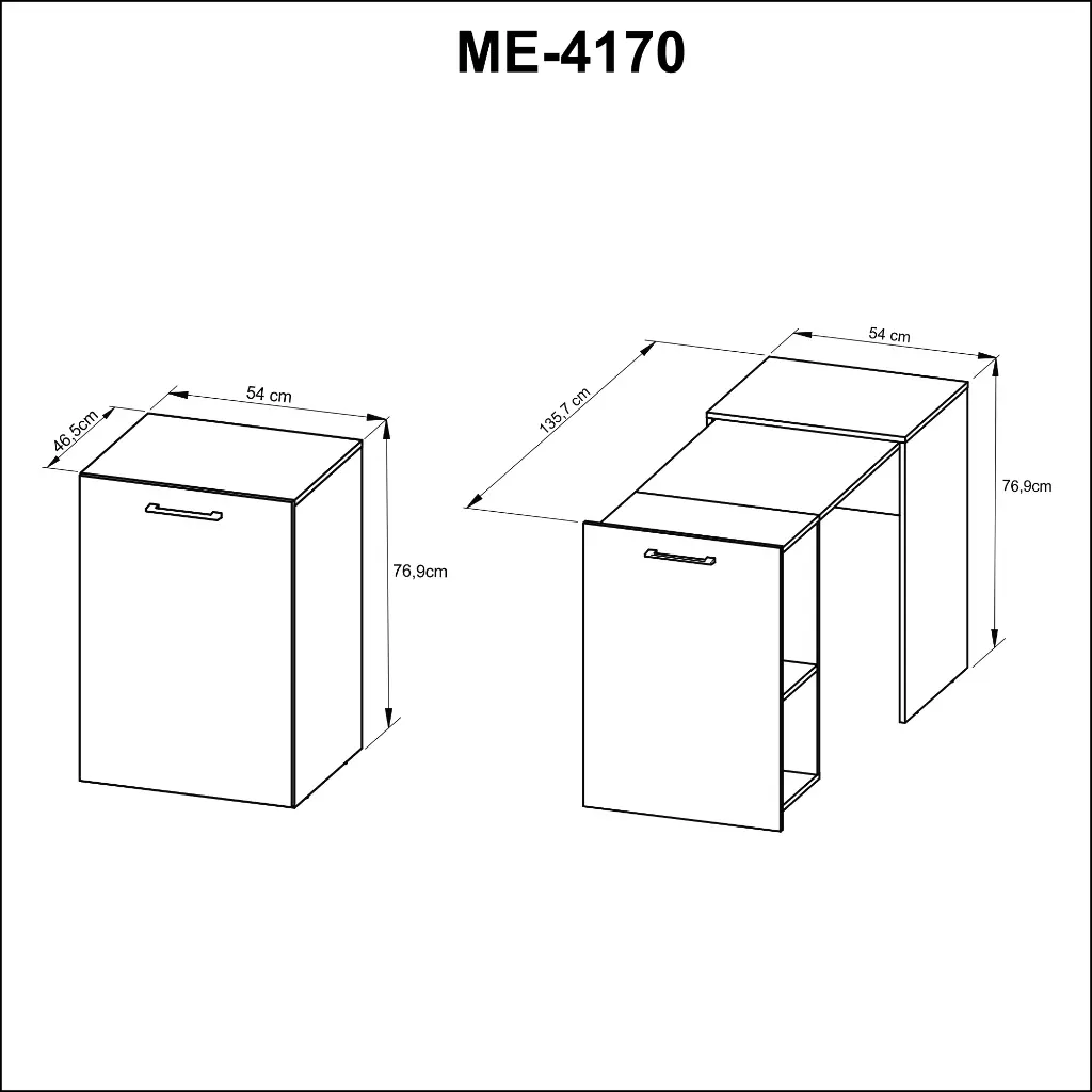 MB. ME4170 0001 MULTIFUNTIONAL DESK ALMOND TECNOMOBILI 