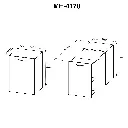 MB. ME4170 0001 MULTIFUNTIONAL DESK ALMOND TECNOMOBILI 