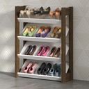 MB. AZ1025 0001 SHOE RACK WHITE/WALNUT TECNOMOBILI 