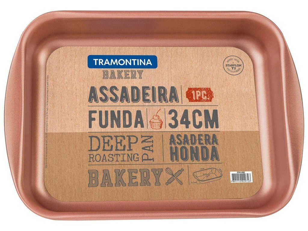 VR. 34CM DEEP ROASTING PAN BAKERY TRAMONTINA 27814/002