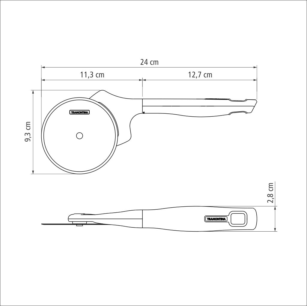 VR. PIZZA CUTTER VERANO TRAMONTINA 25584/130