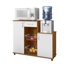 MB. 55090/271 FRUIT BASKET DIVA NEW WITH 2 DOORS , 1 DRAWERAND 2 WHITE WIRE BASKETS ON MDP FREIJO TREND / WHITE NEW NOTAVEL