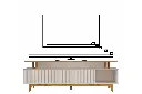 MB. NT1385/275 TV STAND NT 1385 MADE IN MDP OFF WHITE TX / FREIJO TREND NOTAVEL