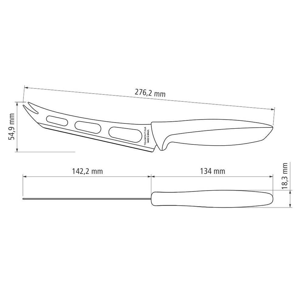 VR. 6 CHEESE KNIFE PLENUS TRAMONTINA 23429/006