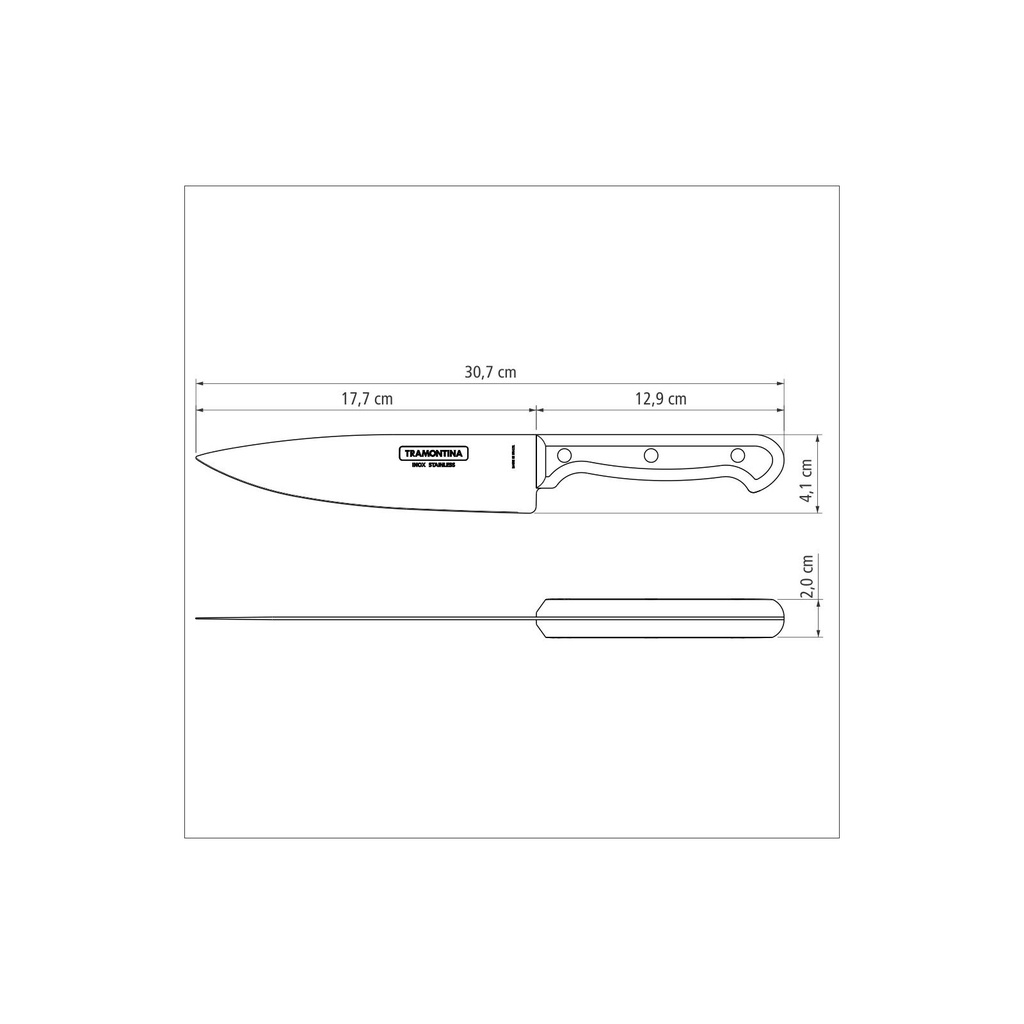 VR. 7 CHEF KNIFE ULTRACORTE TRAMONTINA 23861/107