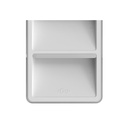 VR. OGC1000BCF (OCG1000BCF) CLEAR CUTLERY ORGANIZER BLANC -OU