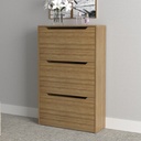 MB. SA3405 0002 3 DOORS SHOE RACK ALMOND TECNOMOBILI 