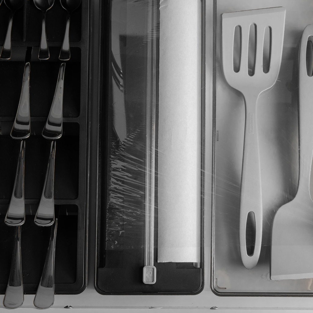 VR. OGC1100PTF ORGANIZADOR DE ROLOS DUPLO CLEAR PRETO FECHADO -OU