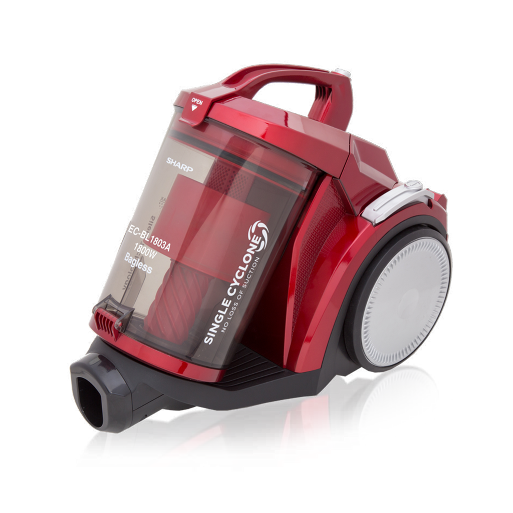 EL. ASPIRATEUR CYCLONE SANS SAC 3L-1800W ROUGE SHARP. ECBL1803ARZ/RX