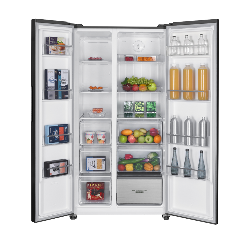 SJX815PHS3 REFRIGERATEUR SIDE BY SIDE 815L - NO FROST - PLASMACLUSTER - ICE MAKER - INVERTER - SILVER STEEL DOOR SHARP