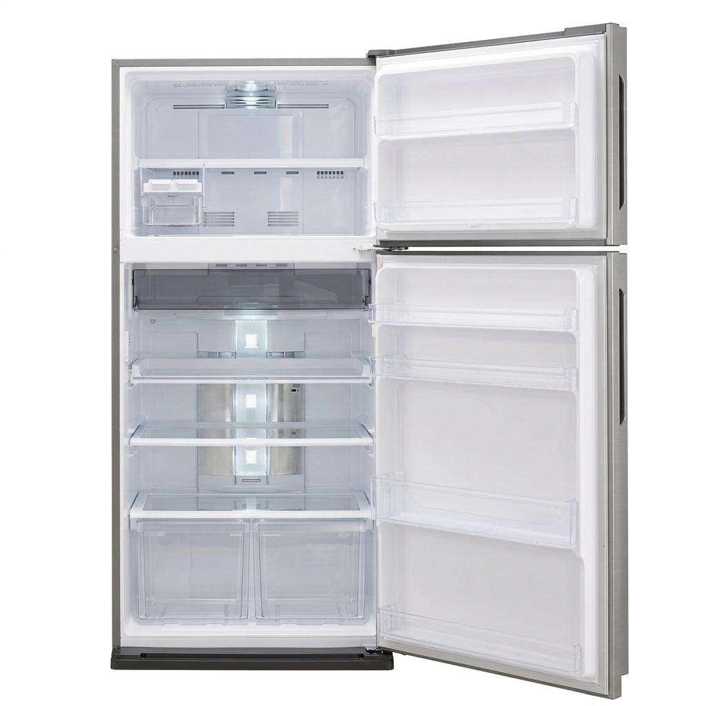 EL. SJSE70DSL5 REFRIGERATEUR 02 PORTES A+ 700L -NO FROST -PLASMACLUSTER -HYBRID COOLING SYSTEM -J-TECH INVERTER -SMART HANDLE - SILVER BRAND SHARP