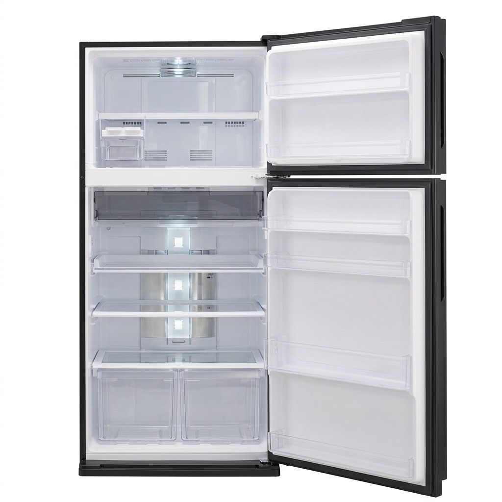 EL. SJSE75DBK5 REFRIGERATEUR 02 PORTES A+ 750L -NO FROST -PLASMACLUSTER -HYBRID COOLING SYSTEM -J-TECH INVERTER -SMART HANDLE - BLACK BRAND SHARP