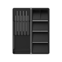 VR. OGC2100PTF (OCG2100PTF) CLEAR KNIFE AND CUTLERY ORGANIZER NOIR -OU