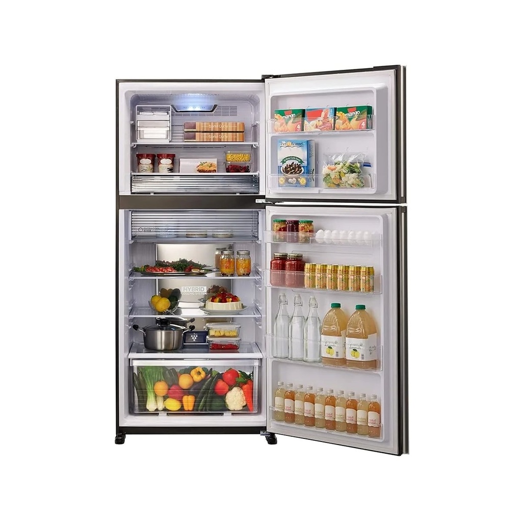 EL. SJGT760S-DS3 REFRIGERATEUR 02 PORTES A+ 760L - NO FROST - PLASMACLUSTER - HYBRID COOLING SYSTEM - INVERTER - CONTROLE DE LA TEMPERATURE TACTILE - DARK SILVER STEEL DOOR SHARP 