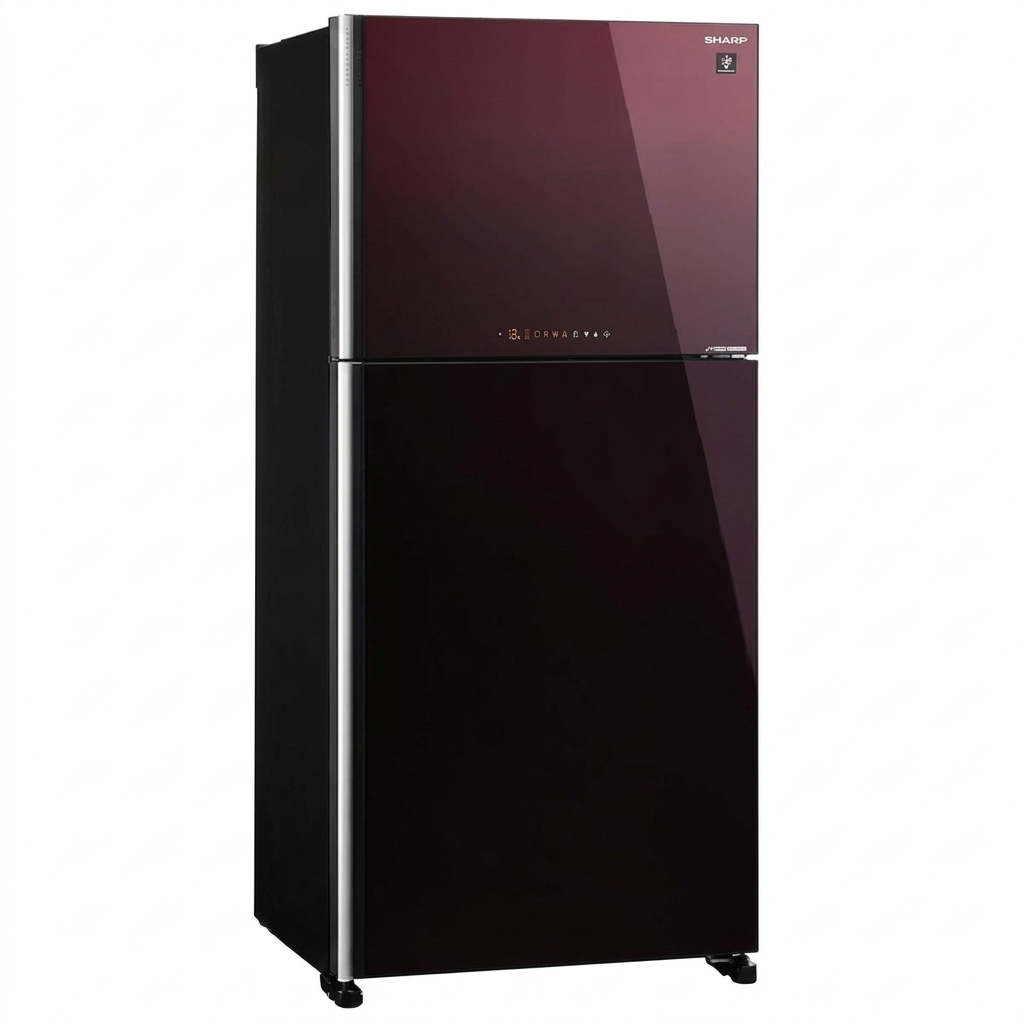 EL. SJGT710G-DS3/RD3 REFRIGERATEUR 02 PORTE A+ 710L - NO FROST - HYBRID COOLING SYSTEM - INVERTER - CONTROLE DE LA TEMPERATURE TACTILE - DARK SILVER GLASS DOOR SHARP