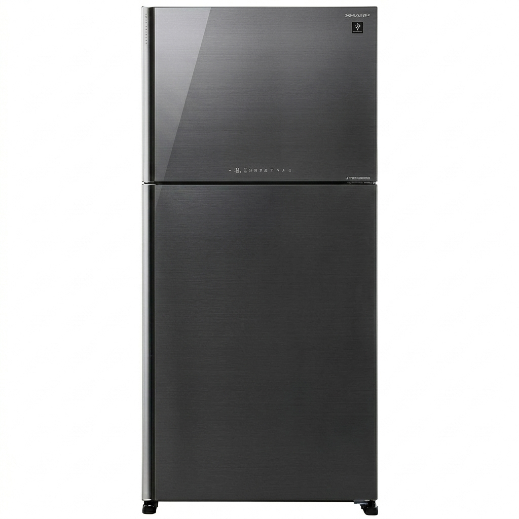 EL. SJGT710G-DS3/RD3 REFRIGERATEUR 02 PORTE A+ 710L - NO FROST - HYBRID COOLING SYSTEM - INVERTER - CONTROLE DE LA TEMPERATURE TACTILE - DARK SILVER GLASS DOOR SHARP