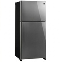 EL. SJGT710G-DS3/RD3 REFRIGERATEUR 02 PORTE A+ 710L - NO FROST - HYBRID COOLING SYSTEM - INVERTER - CONTROLE DE LA TEMPERATURE TACTILE - DARK SILVER GLASS DOOR SHARP