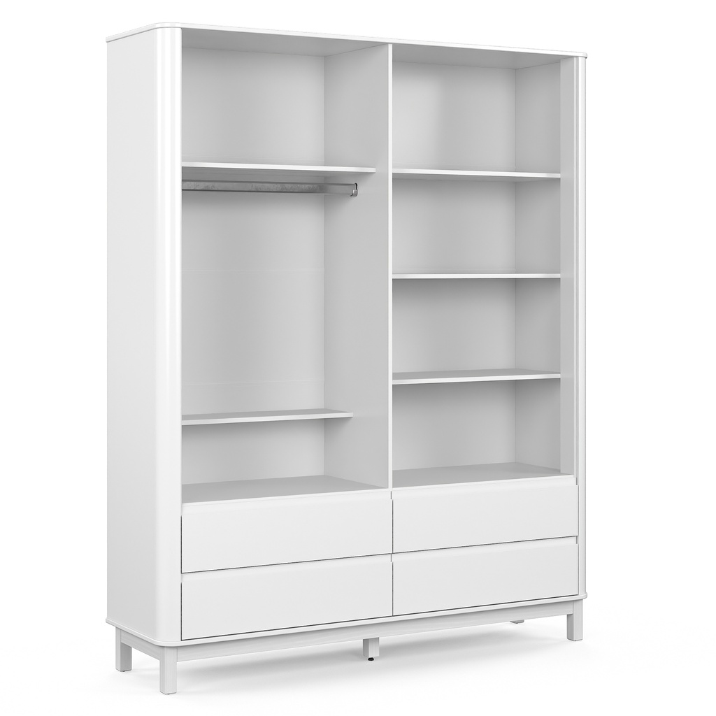 MB. 71223 ROUPEIRO 4PTS FLOW LAQUEADO BCO SOFT MATIC