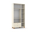 ROUPEIRO 3 PTS ZUPY LAQUEADO OFF WHITE/NATURAL 70755 MATIC